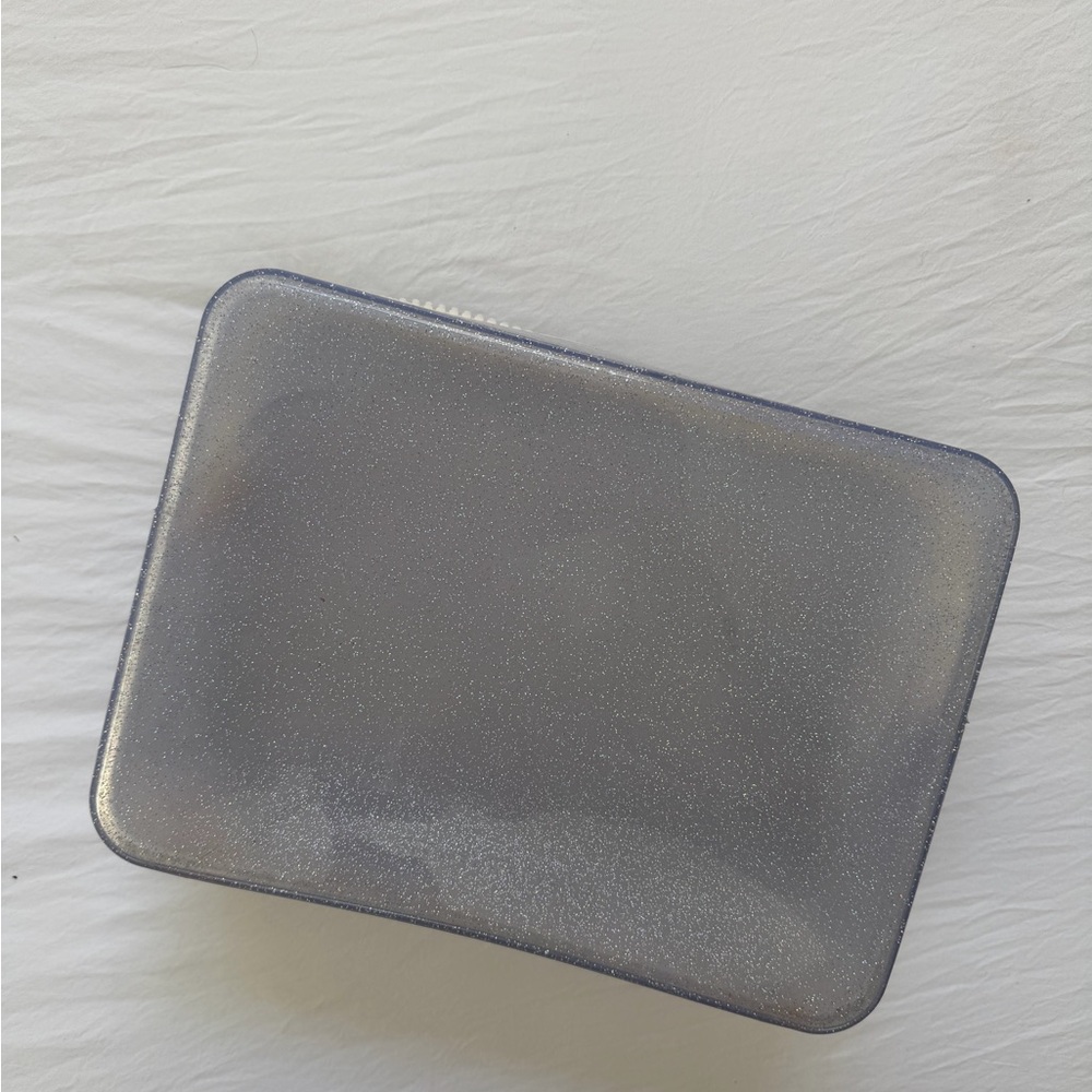 Silver Glitter Clutch